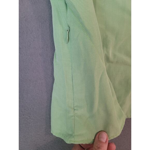 The North Face Women’s Hiking Shirt Green M – Vented, Side Zip – EUC - Picture 9 of 10